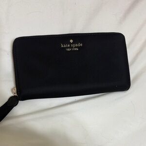 Kate Spade Black Zip-Around Wallet